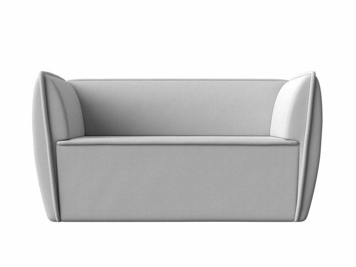Прямой диван Бергамо белого цвета (экокожа) - купить Прямые диваны по цене 26999.0