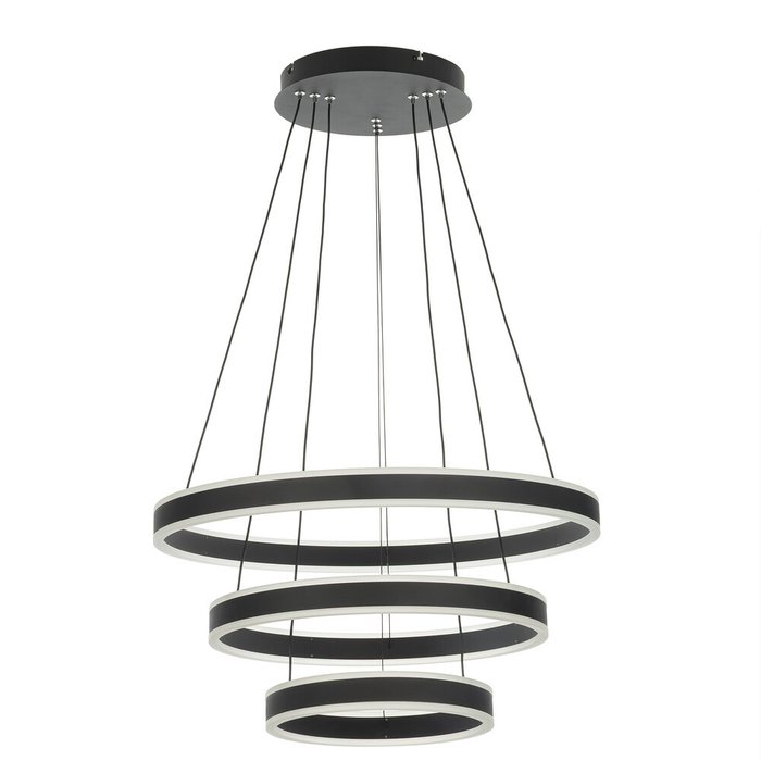 Citilux Дуэт CL719651 LED Люстра подвесная с пультом Чёрная Citilux Дуэт CL719651 LED Люстра подвесная с пультом Чёрная