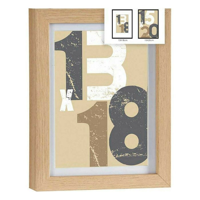 Фоторамка 18 x 23 x 2,5 cm Натуральный Cтекло Деревянный MDF (6 штук) - купить Рамки по цене 4043.0