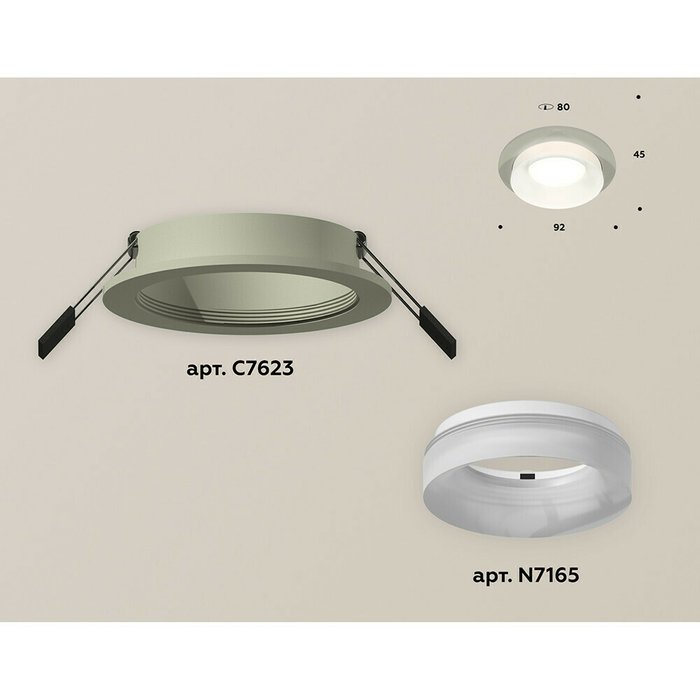 Светильник точечный Ambrella Techno Spot XC7623041 - купить Встраиваемые споты по цене 2045.0