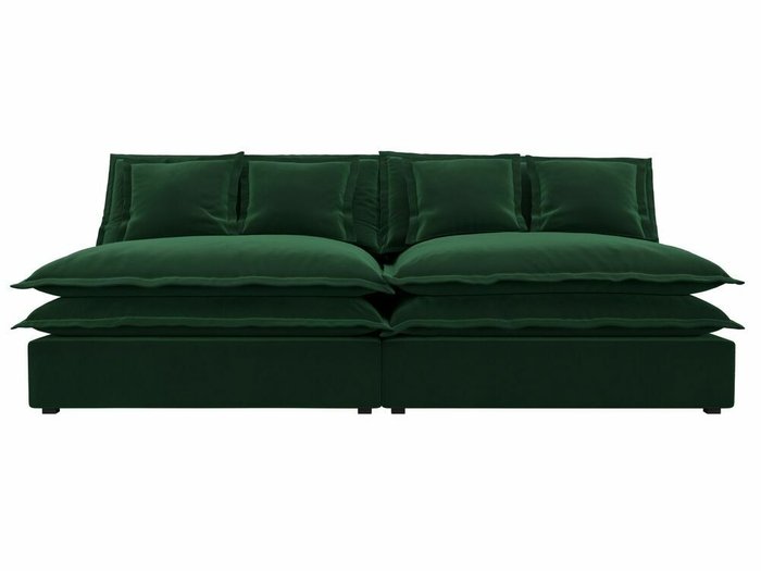 Диван Лига 040 темно-зеленого цвета - купить Прямые диваны по цене 47999.0