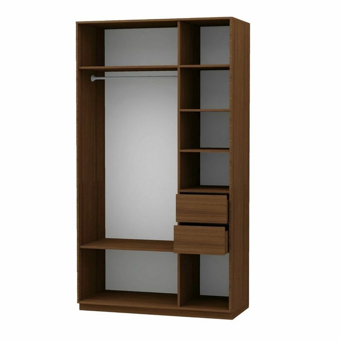 Распашной шкаф Дарк коричневого цвета - лучшие Шкафы распашные в INMYROOM