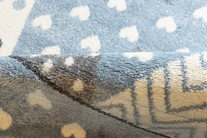 Ковер детский Kids Zebra 160х230 голубого цвета - лучшие Ковры для детской в INMYROOM