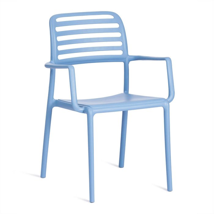 Обеденный стул-кресло Valutto голубого цвета