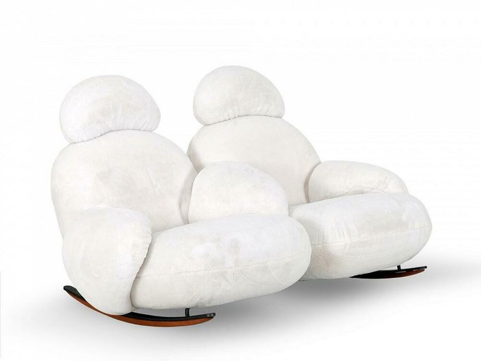 Кресло-качалка Double Space белого цвета  - купить Интерьерные кресла по цене 159900.0