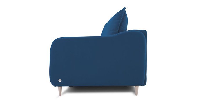 Прямой диван-кровать Бьёрг синего цвета - лучшие Прямые диваны в INMYROOM