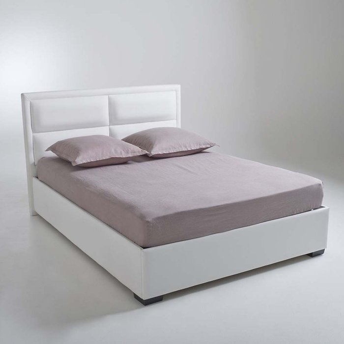 Кровать с подъемным механизмом Blax 160x200 белого цвета