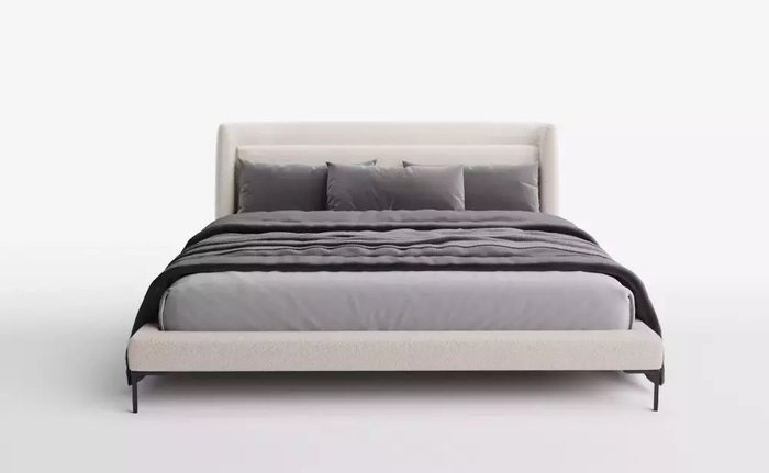 Кровать Blanche 180х200 белого цвета без подъемного механизма - купить Кровати для спальни по цене 125900.0