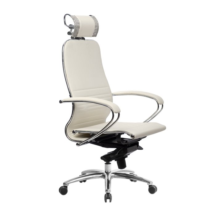 Кресло офисное Samurai белого цвета  - купить Офисные кресла по цене 22629.0