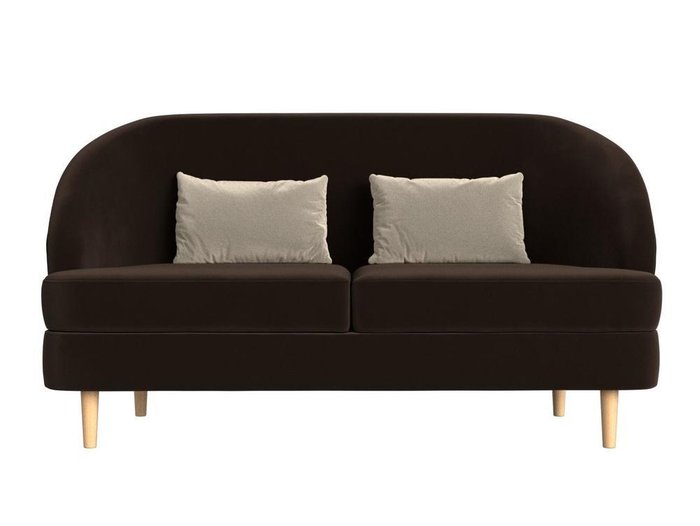 Диван Атико коричневого цвета - купить Прямые диваны по цене 29999.0