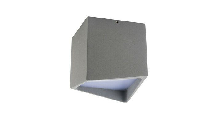 Потолочный светодиодный светильник Quadro серого цвета