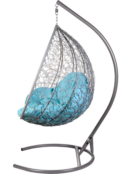 Двойное подвесное кресло Gemini с голубой подушкой - лучшие Подвесные кресла в INMYROOM