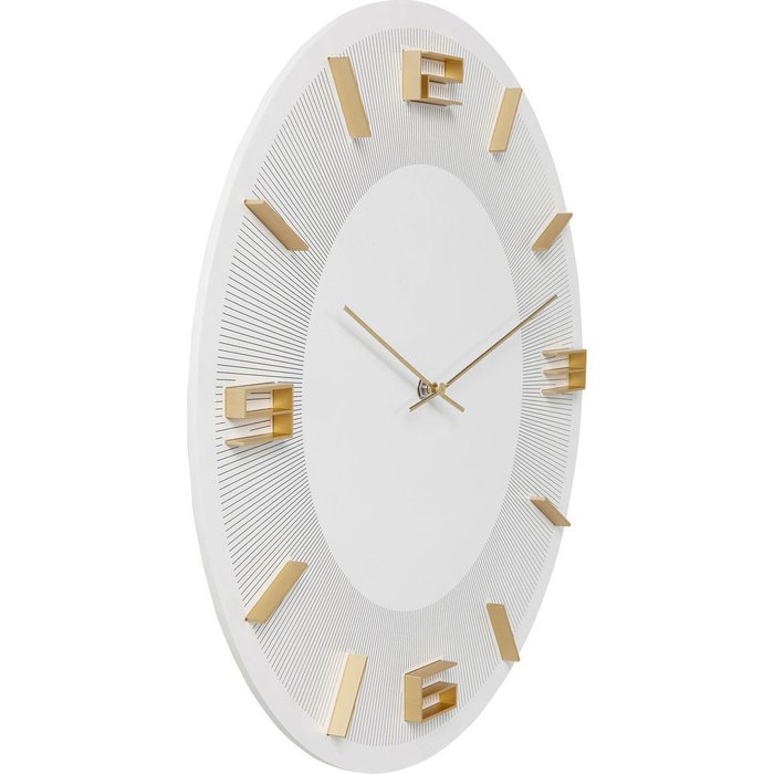 Часы настенные Leonardo белого цвета - лучшие Часы в INMYROOM