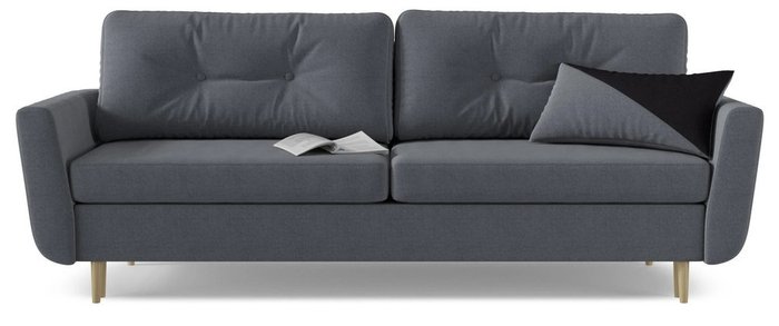 Диван-кровать прямой Норфолк Unit темно-серого цвента - купить Прямые диваны по цене 36551.0