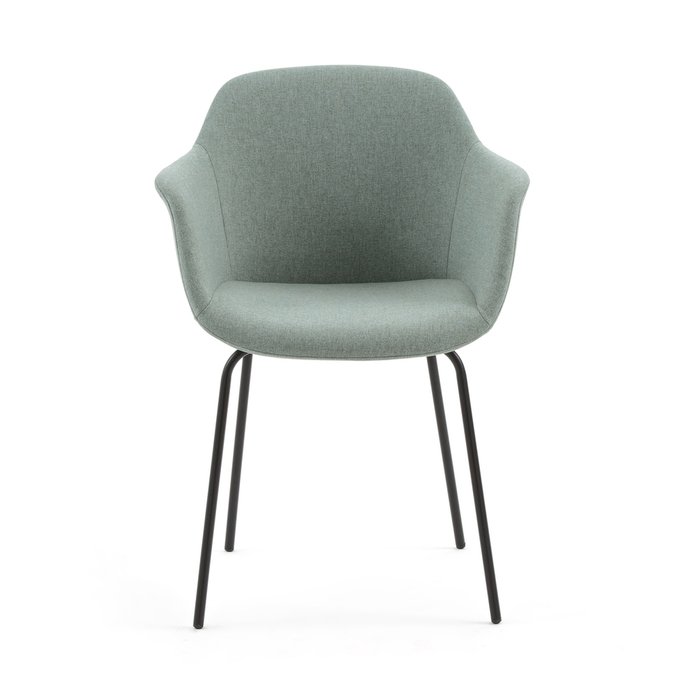 Стул с подлокотниками Halva зеленого цвета - купить Обеденные стулья по цене 12698.0