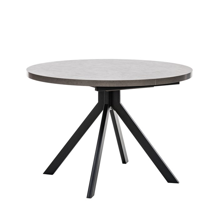 Стол обеденный раздвижной Таун серо-черного цвета - купить Обеденные столы по цене 26250.0