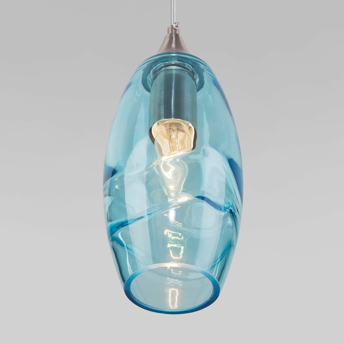 Подвесной светильник 50222/1 голубой Lotus - лучшие Подвесные светильники в INMYROOM