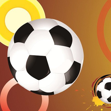 Декоративная картина "Футбольный мяч" - купить Принты по цене 3890.0