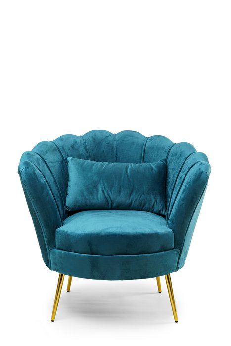 Кресло Lotus зелено-голубого цвета - купить Интерьерные кресла по цене 39200.0