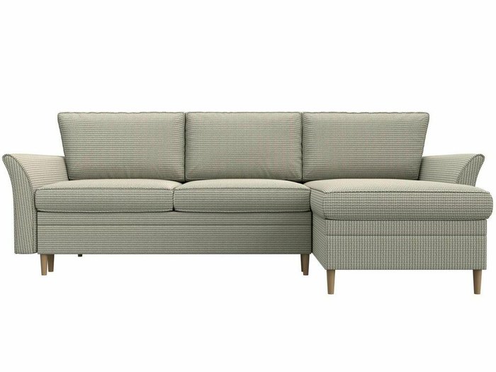 Угловой диван-кровать София серо-бежевого цвета правый угол - купить Угловые диваны по цене 59999.0
