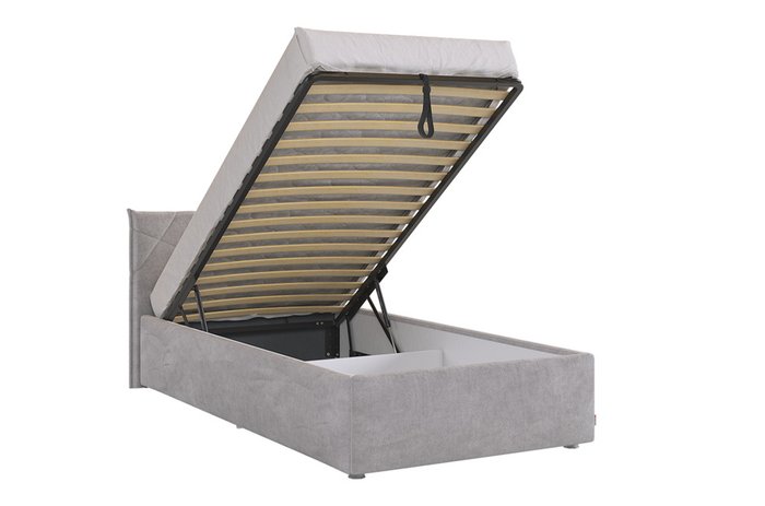 Кровать Квест 90х200 серого цвета с подъемным механизмом - лучшие Кровати для спальни в INMYROOM