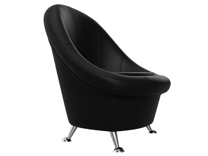 Кресло Амелия черного цвета (экокожа) - лучшие Интерьерные кресла в INMYROOM