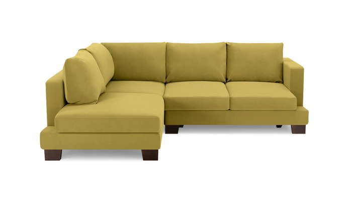 Угловой диван-кровать Дрезден горчичного цвета - купить Угловые диваны по цене 104300.0