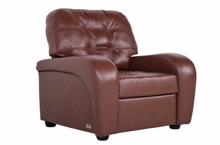 Кресло Сидней Madras bicolor Eichel коричневого цвета