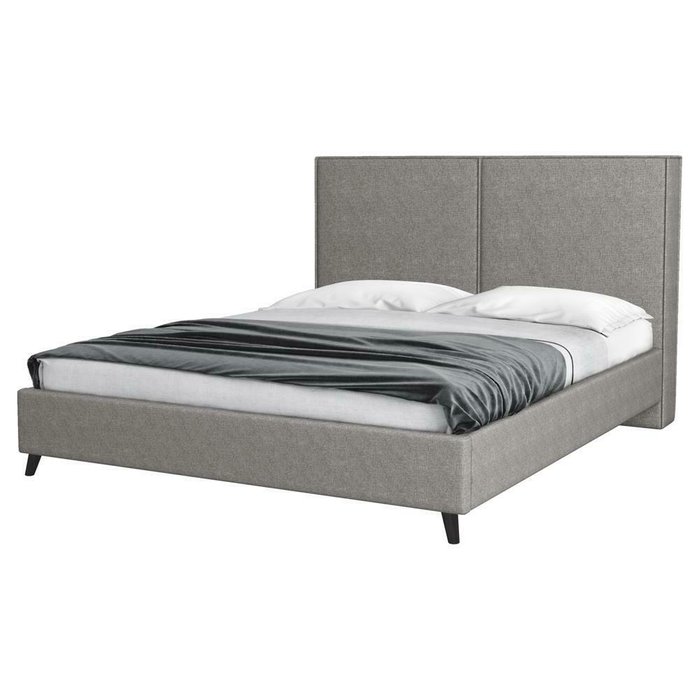 Кровать без основания Style Atlin 160x200 серого цвета