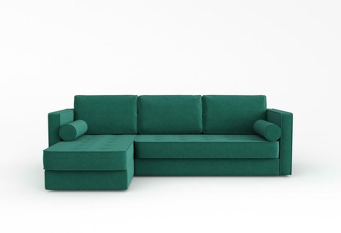 Диван-кровать угловой левый Токке изумрудного цвета - лучшие Угловые диваны в INMYROOM