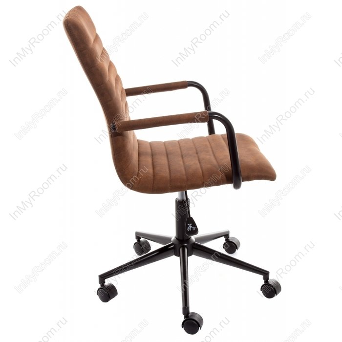 Компьютерное кресло Midl arm коричневого цвета - лучшие Офисные кресла в INMYROOM