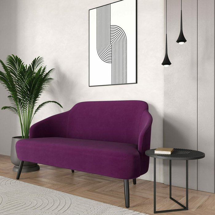 Диван Марсель фиолетового цвета - лучшие Прямые диваны в INMYROOM