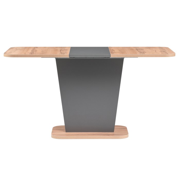 Раздвижной обеденный стол Лурвин серо-бежевого цвета - лучшие Обеденные столы в INMYROOM