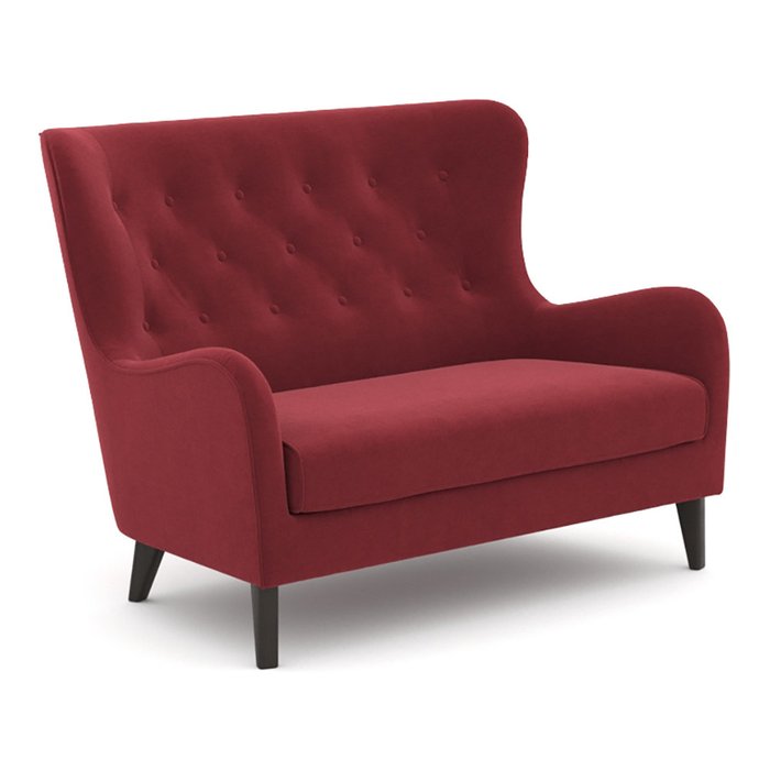 Диван двухместный Montreal  красного цвета - купить Прямые диваны по цене 43400.0