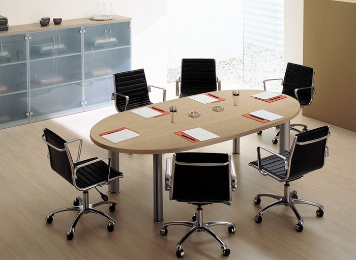 Дизайнерский стол Sigma для переговоров овальный