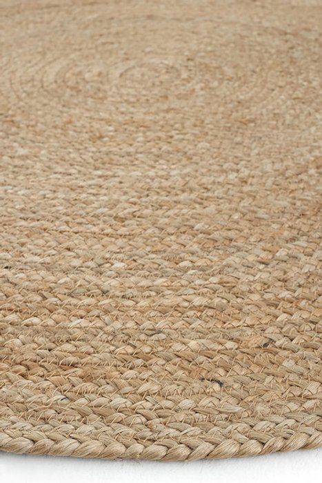 Ковер Vime Hali 120x120 из натурального джута бежевого цвета - купить Ковры по цене 12180 Ковер Vime Hali 120x120 из натурального джута бежевого цвета - купить Ковры по цене 12180