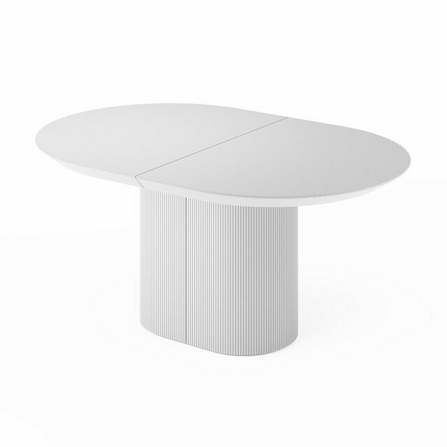 Раздвижной обеденный стол Гиртаб S белого цвета