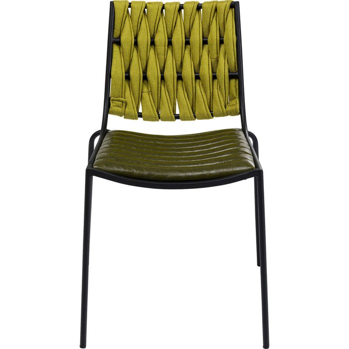 Стул Two Faces зеленого цвета - купить Обеденные стулья по цене 29624.0