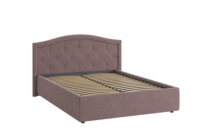 Кровать Верона 2 140х200 коричневого цвета без подъемного механизма - купить Кровати для спальни по цене 28780.0