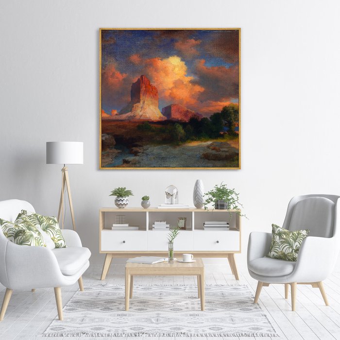 Репродукция картины на холсте Sunset Cloud, Green River, Wyoming, 1917г. - лучшие Картины в INMYROOM