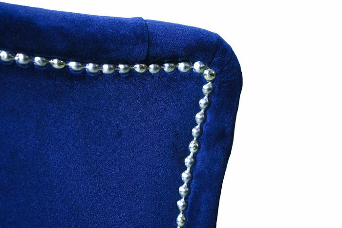 Стул с подлокотником Честер синего цвета - купить Обеденные стулья по цене 17533.0