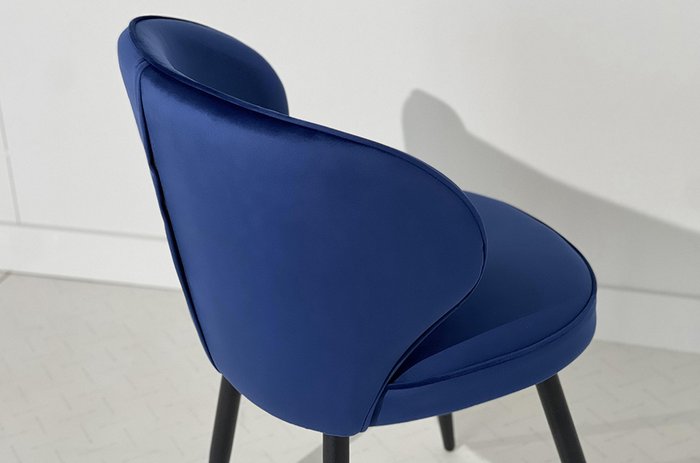 Стул Гудвин темно-синего цвета - лучшие Обеденные стулья в INMYROOM