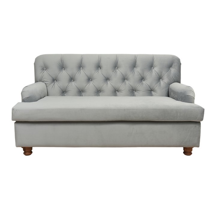 Каркасный диван серого цвета - купить Прямые диваны по цене 50830.0