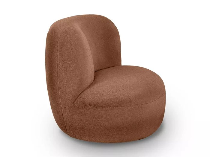 Кресло Patti в обивке из меха коричневого цвета - лучшие Интерьерные кресла в INMYROOM
