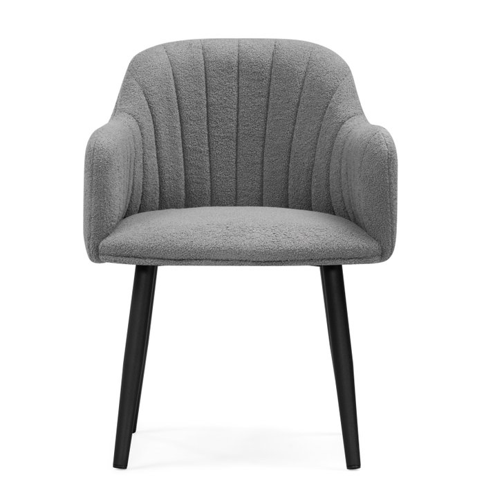 Стул с подлокотниками Халли серого цвета - купить Обеденные стулья по цене 11290.0