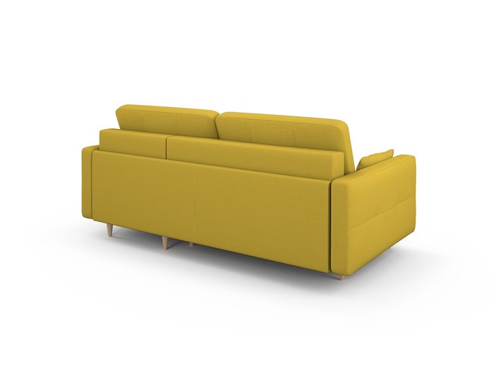 Угловой диван-кровать Берни горчичного цвета - купить Угловые диваны по цене 106000.0
