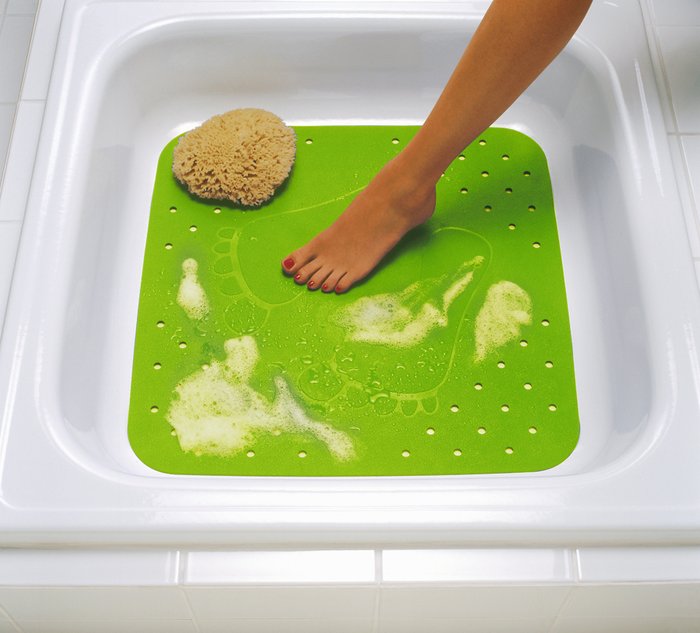 Коврик противоскользящий Plattfuss 54х54 светло-зелёного цвета - купить Коврики для ванной по цене 2072.0
