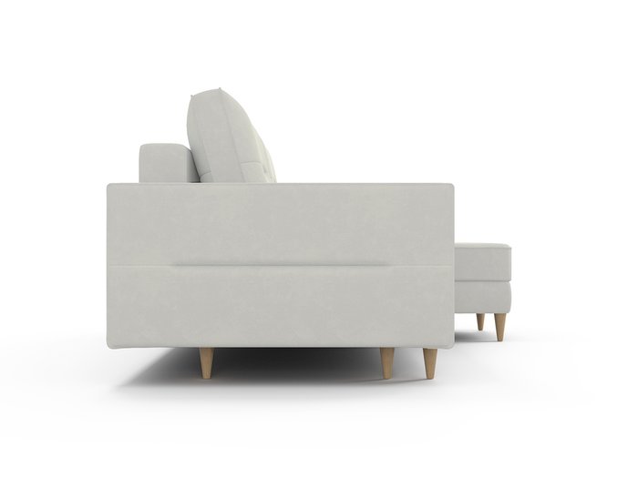 Угловой диван-кровать Вестор светло-серого цвета - лучшие Угловые диваны в INMYROOM