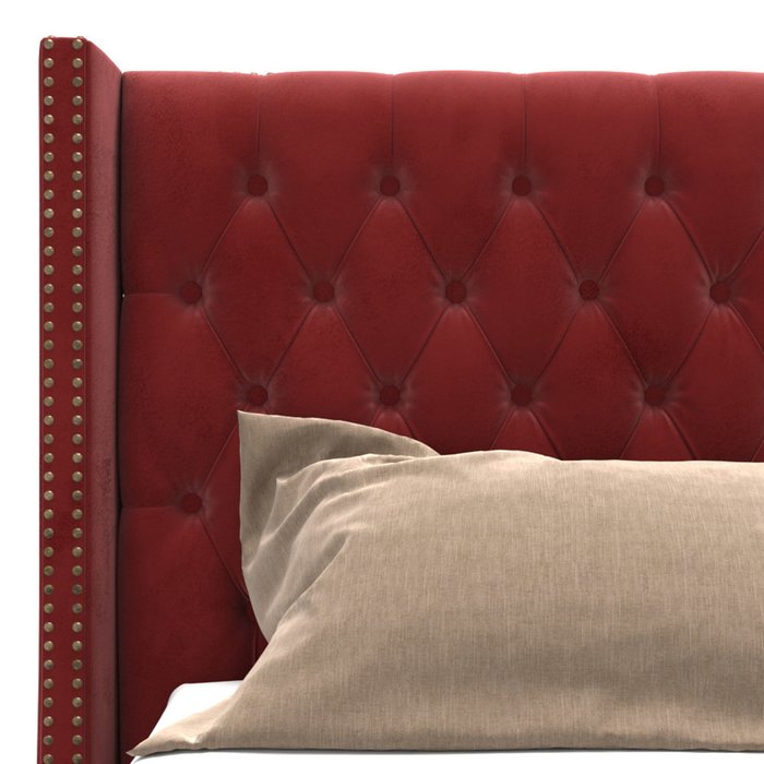 Кровать Stella красного цвета 160х200 - лучшие Кровати для спальни в INMYROOM