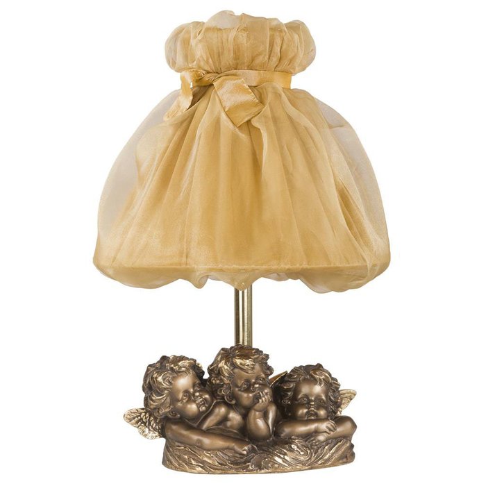 Настольная лампа Весёлые купидоны бронзового цвета